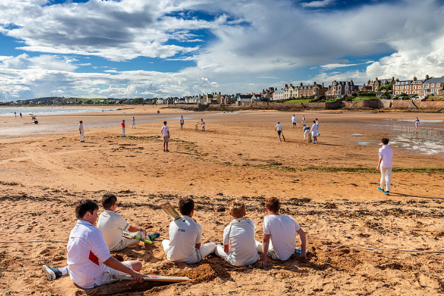 Junior beach cricket - Scotland courtesy Jim Monk