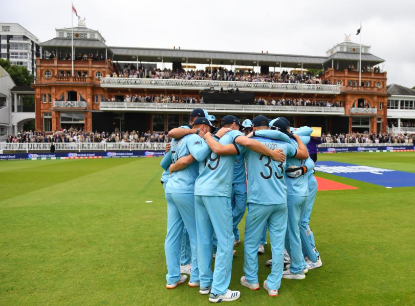 England Cricket World Cup 2019 team huddle